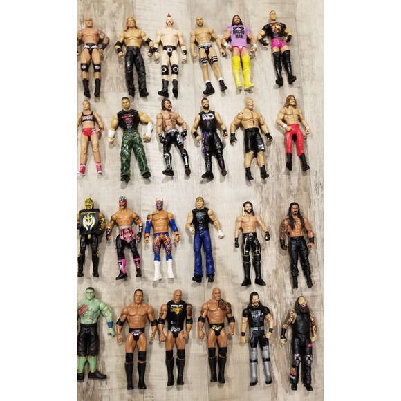WWE ELITE LOT Of 36 COLLECTION Action Figure WWF RARE Cena Rock Mysterio Taker - Picture 5 of 16